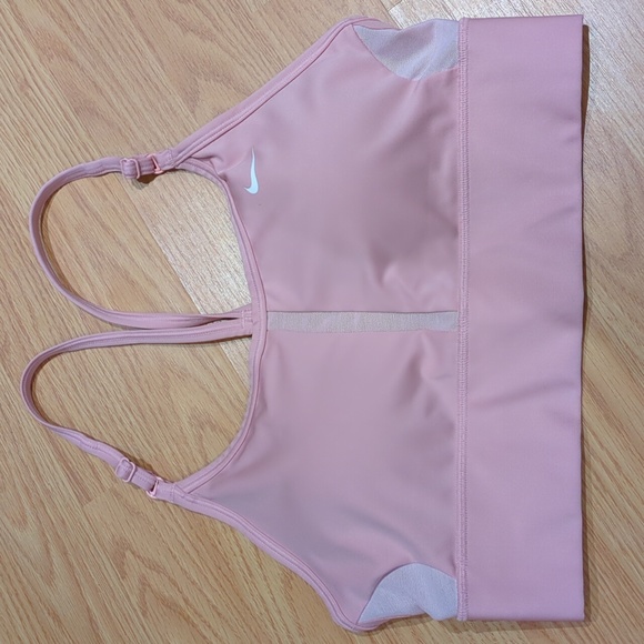 Nike Women’s Dri-Fit Pink Sports Bra - Picture 2 of 6